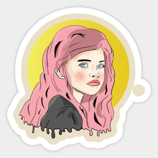 The Sad Girl Sticker